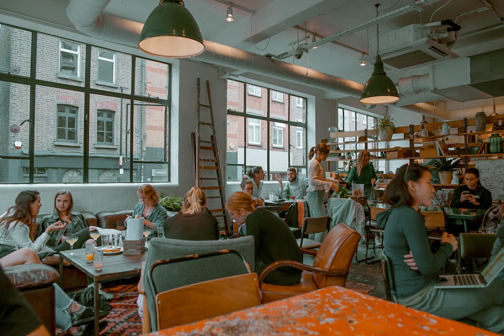 people inside restaurant