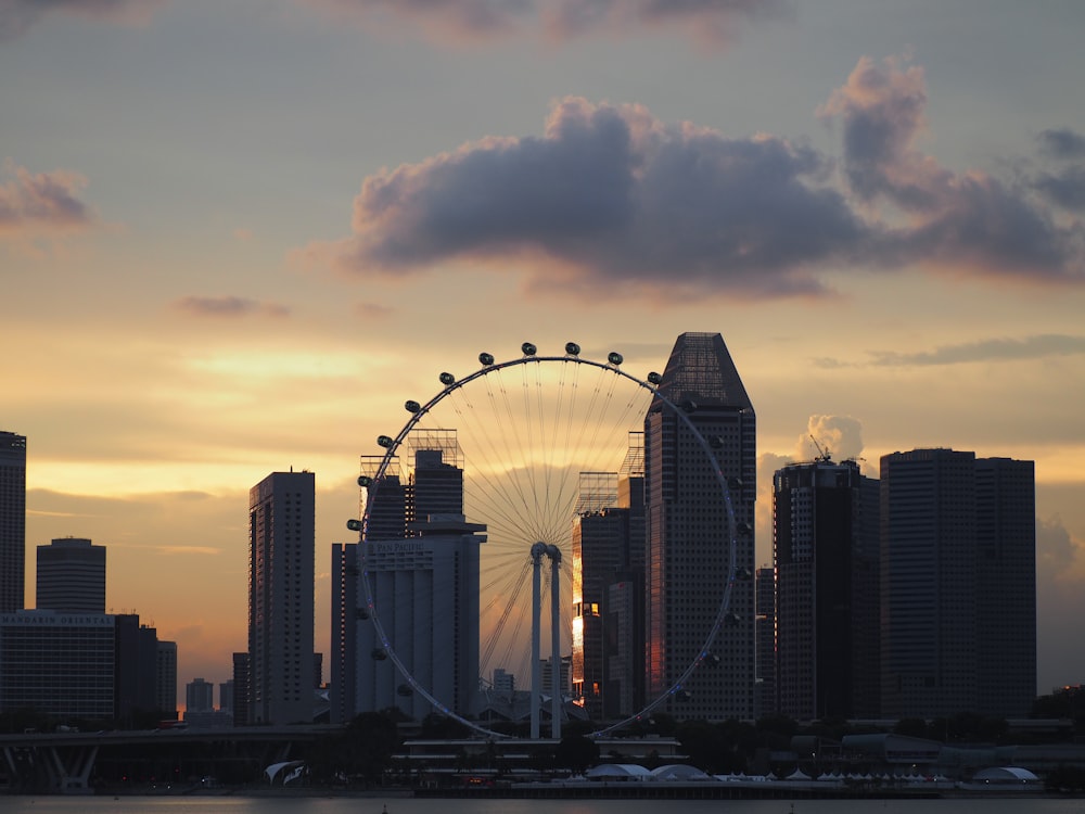 landscape photography of ferris wheel at daytime