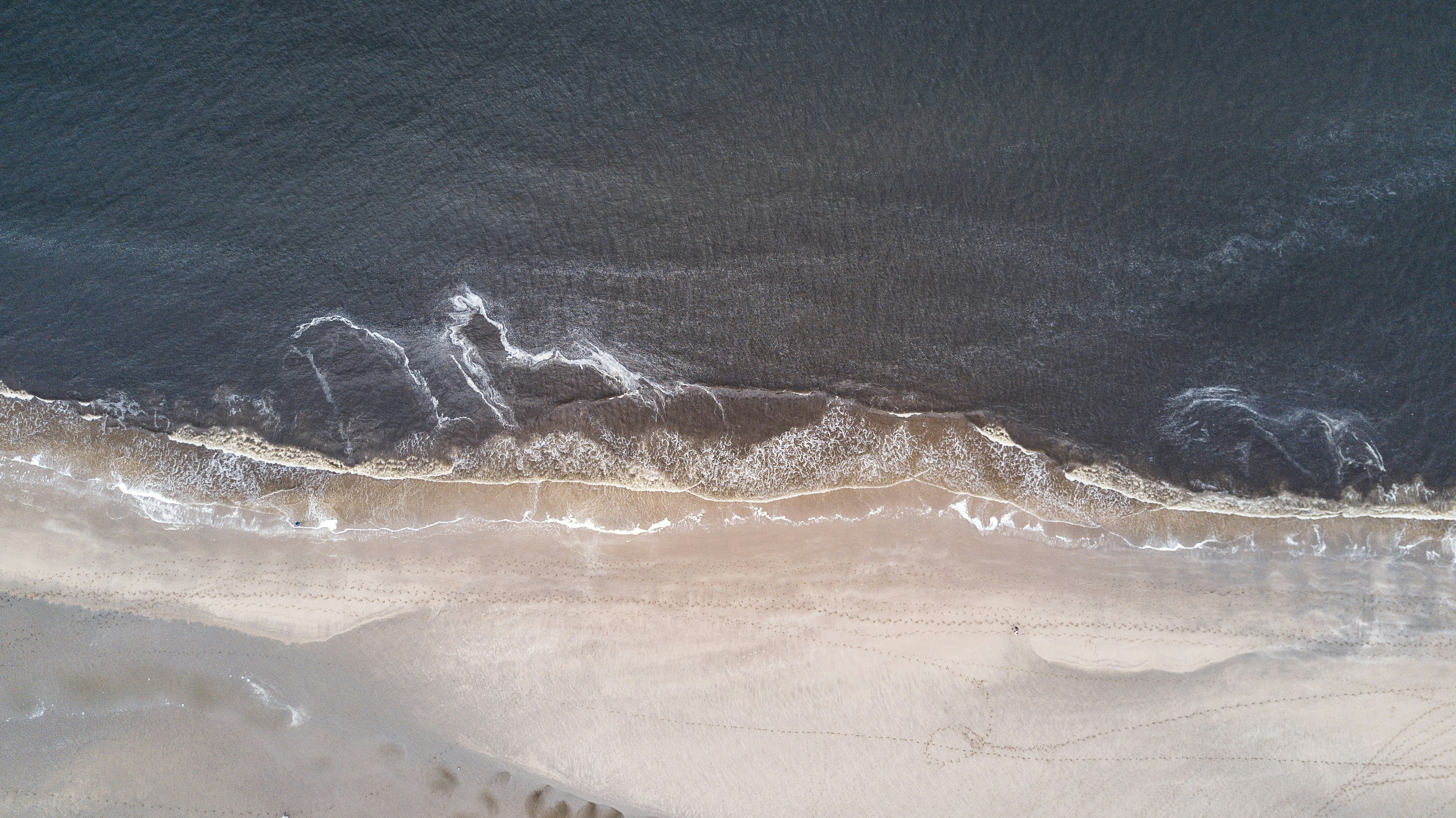 ocean waves aerial photography