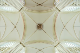 white painted ceiling