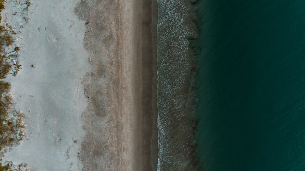 Fotografia aerea sulla spiaggia