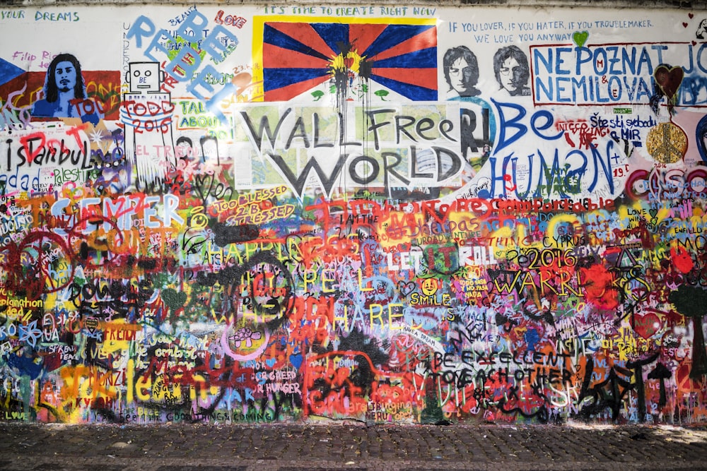 Pintura del mundo libre de la pared