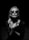 grayscale photo of woman