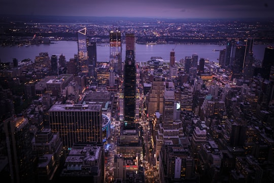 bird's eye-view photography of cityscape in Empire State Building United States