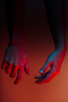 photo of person's hands