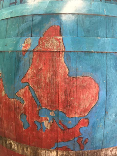 Close-up of a vintage map marking the heritage regions inspiring Barrelvanta's spirit.