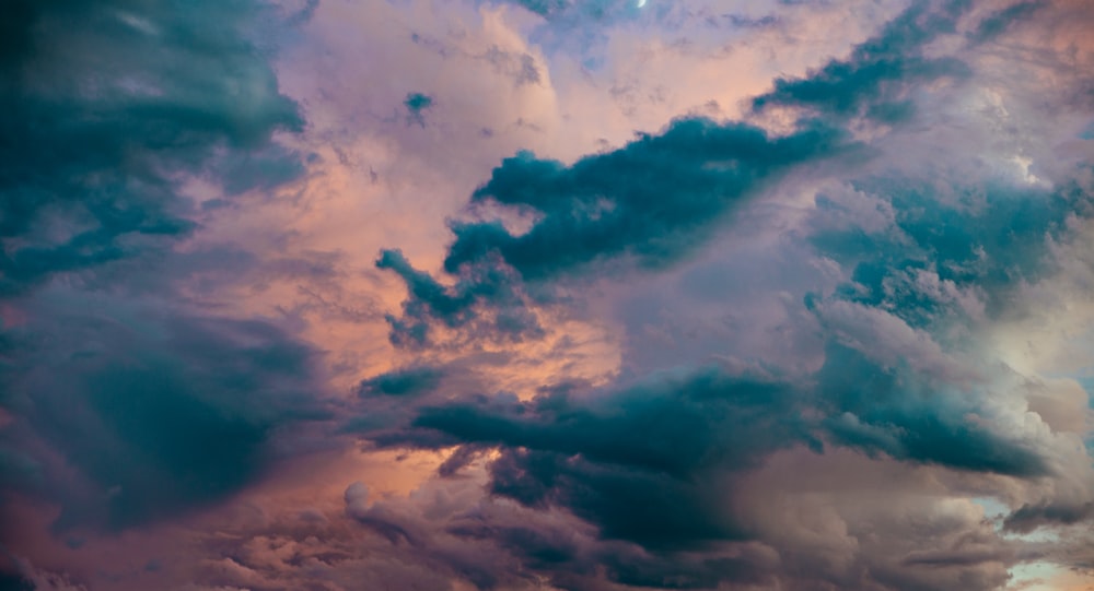 blue and white clouds