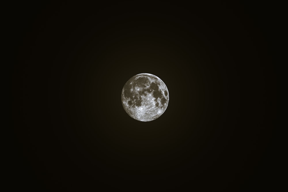 full moon on sky