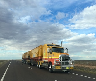 truck on highway during daytime