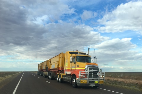 truck on highway during daytime