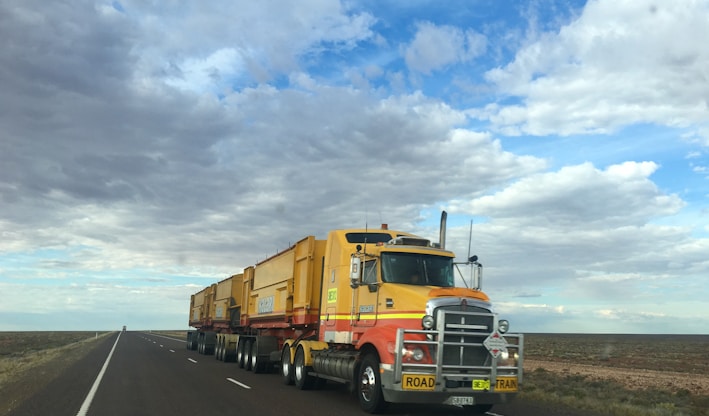 truck on highway during daytime