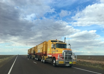 truck on highway during daytime