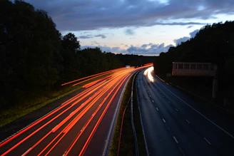time lapse road