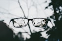 eyeglasses with black frames photography