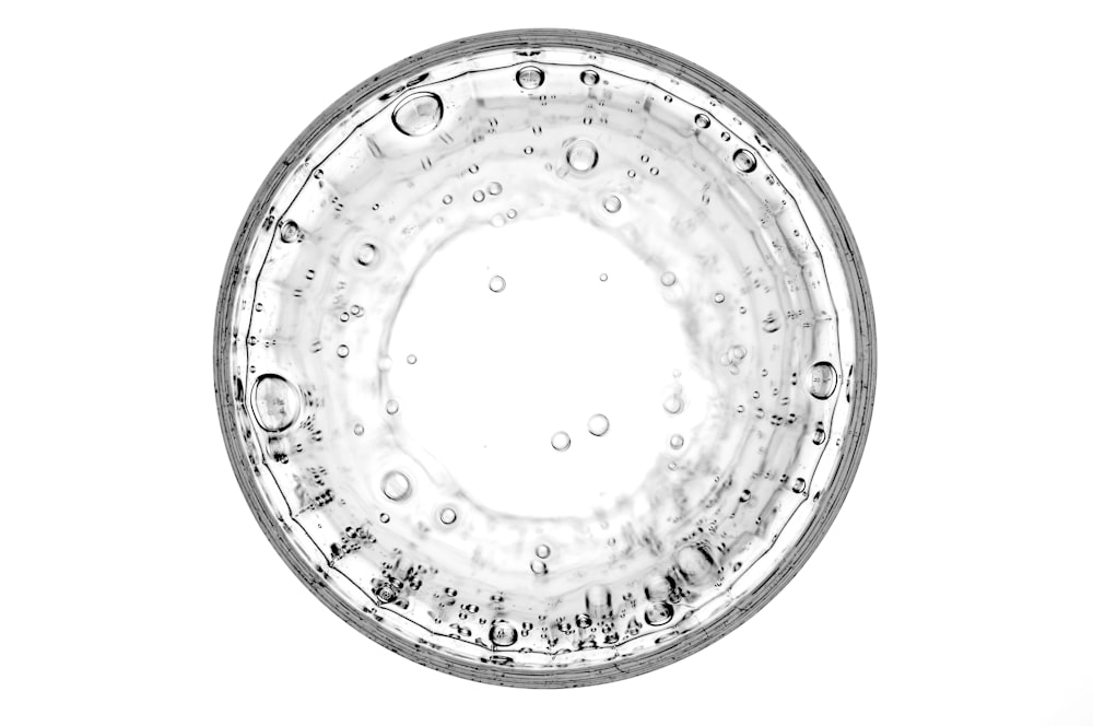Fotografía de primer plano de burbuja de agua