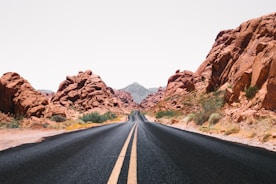 black road during day time