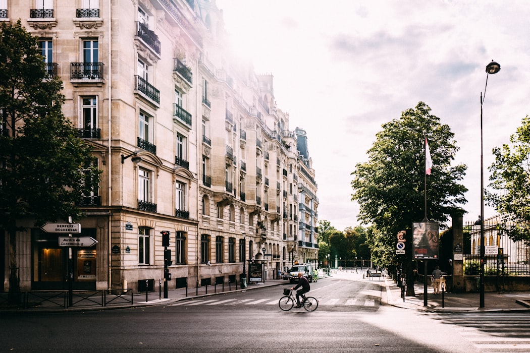 cycling route in paris