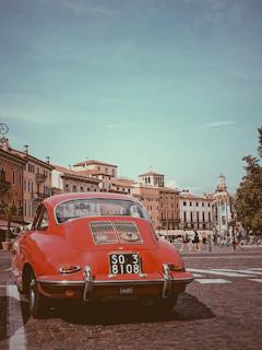 red Volkswagen Beetle