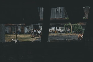 group of people near door during daytime