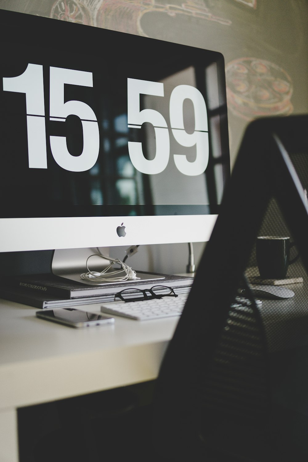 iMac on table