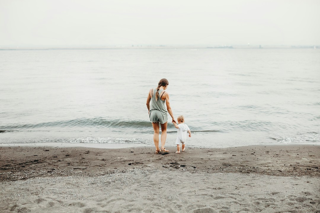 mother baby walk