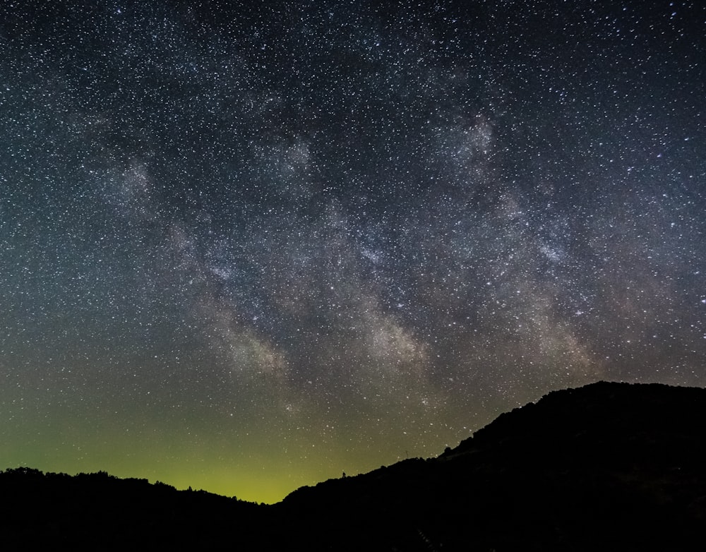 photo of milkyway above mountain