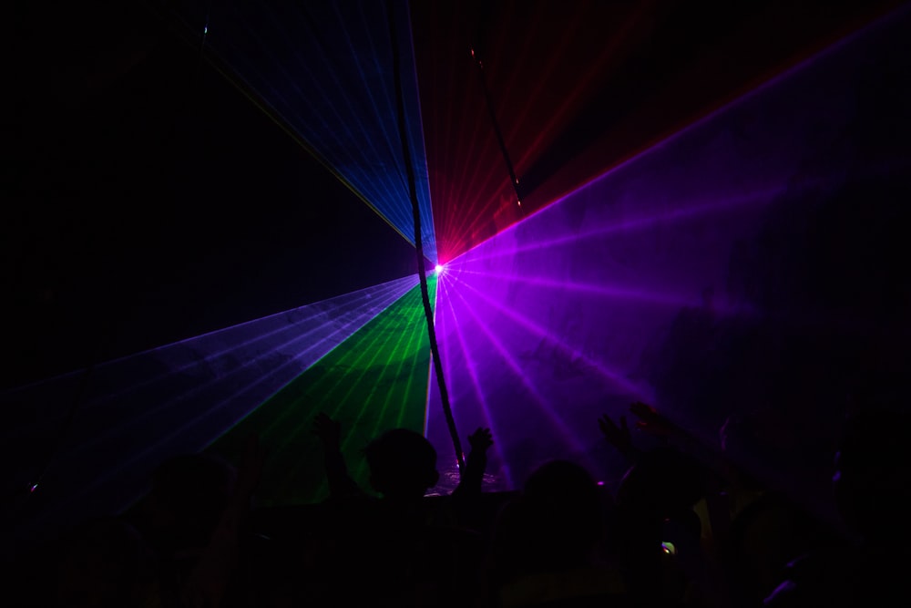 Foto de luz de escenario multicolor