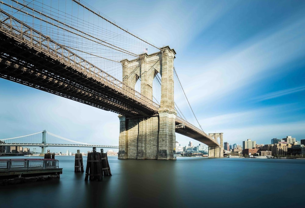 architectural photo of brown concrete bridge