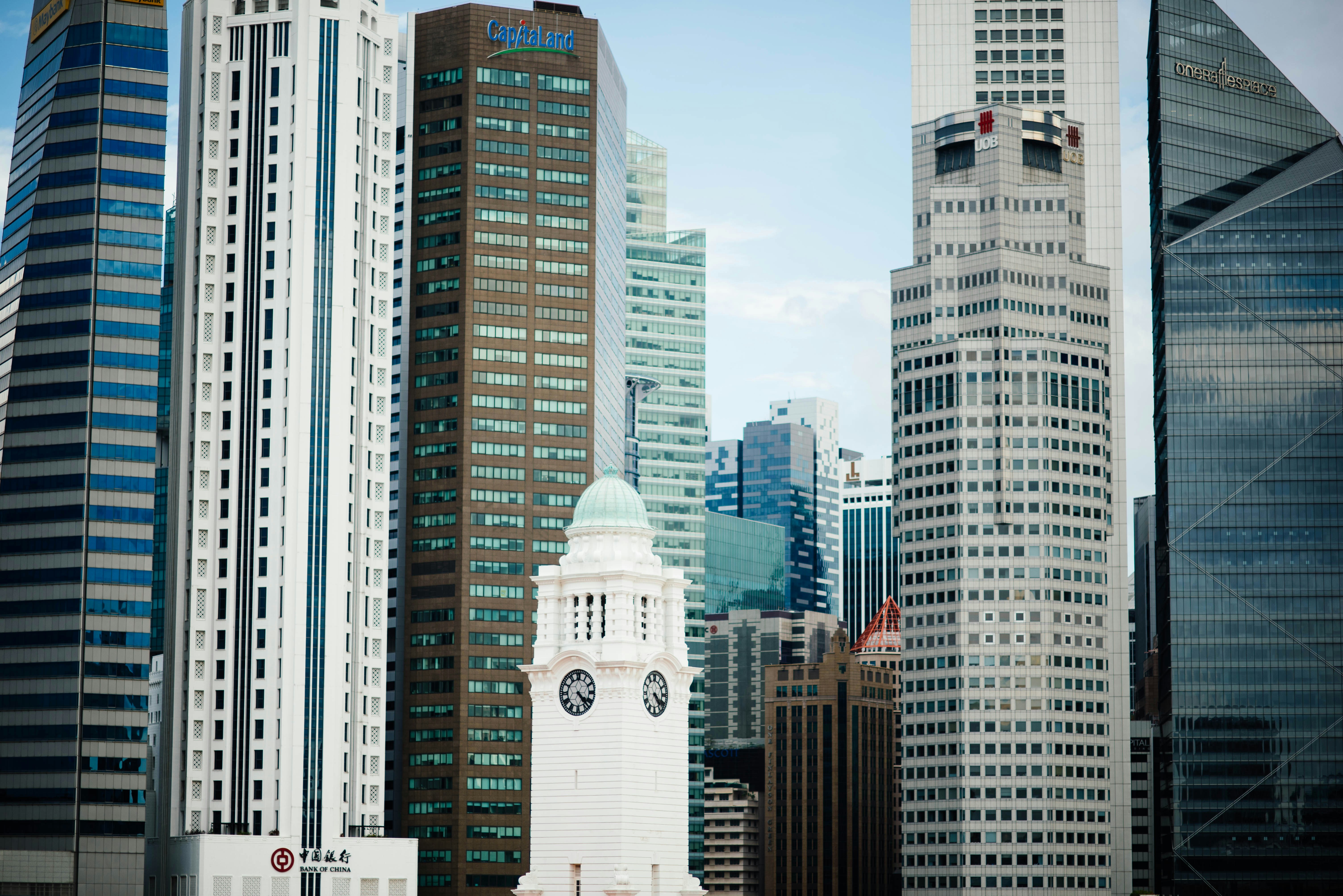 towers in city
