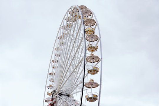 white Ferries wheel in Honfleur France