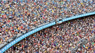 3-layer stadium with crowd