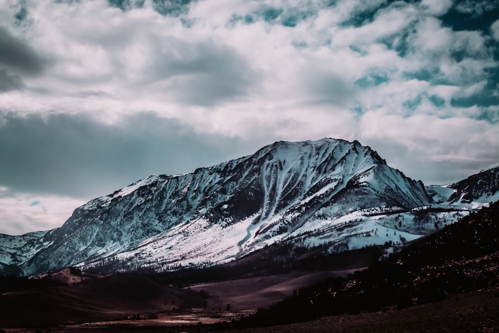 landscape photography of snow-covered mountains