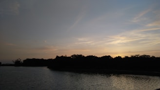 A serene sunset over a peaceful nursing home.