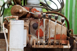 Close-up of a well pump control panel during routine maintenance.
