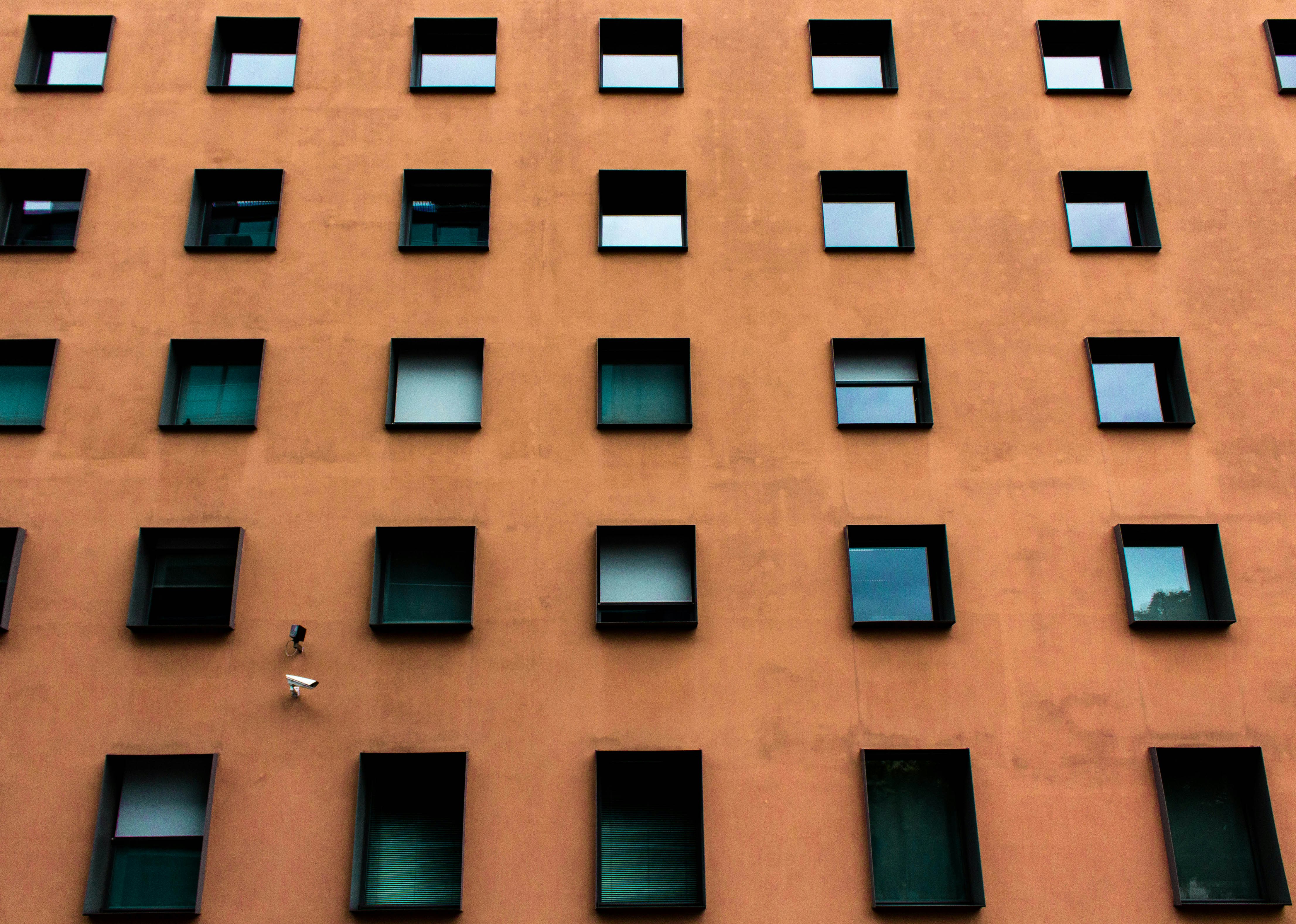 orange painted building