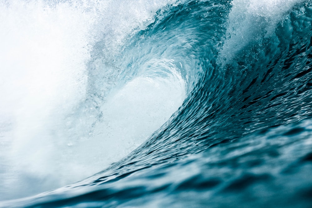 selective focus photo of ocean waves