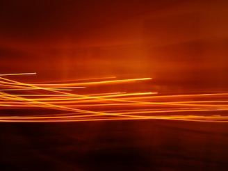 landscape photography of orange lights