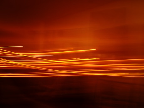 landscape photography of orange lights