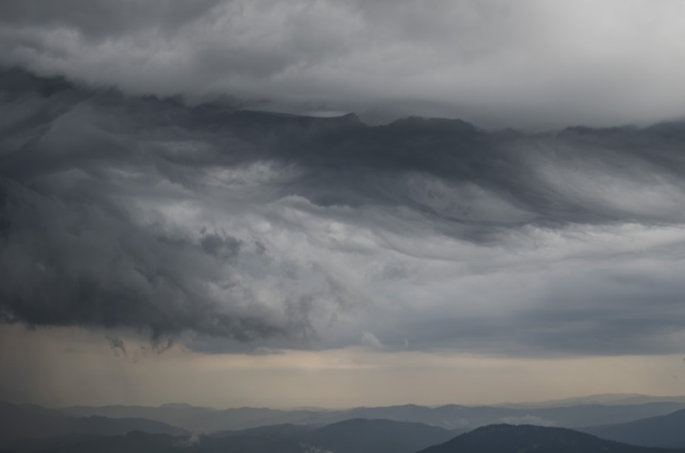 clouds aerial photography