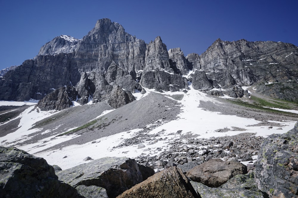 mountain and snow