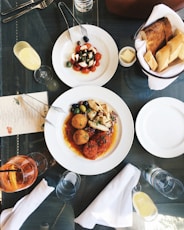 meat balls on white ceramic plate