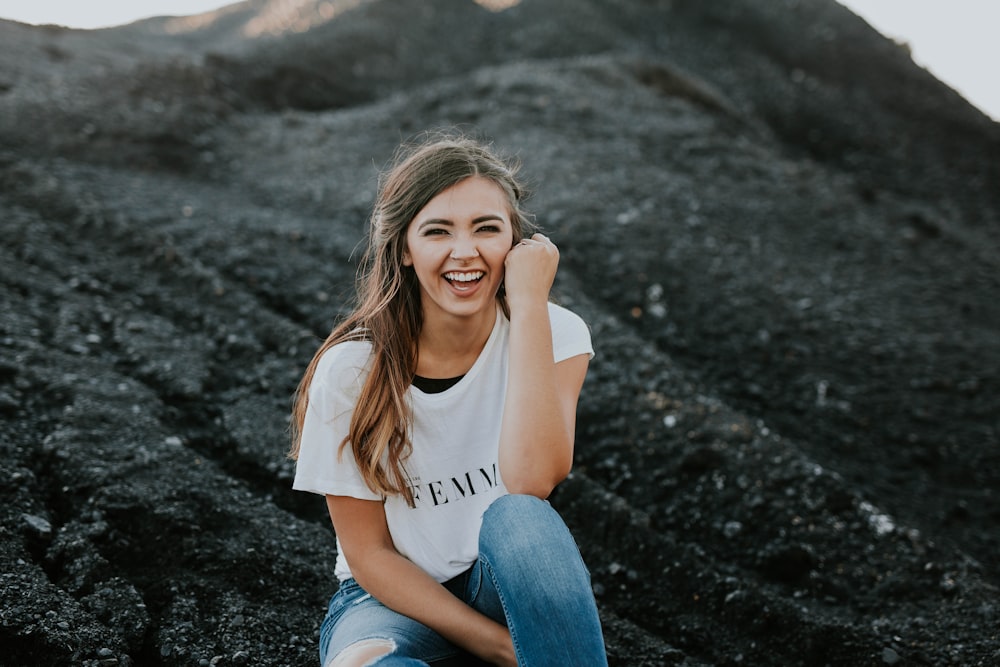 women's white T-shirt