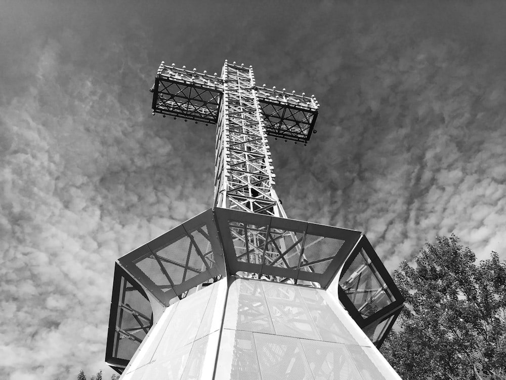 worm's eye view of tower