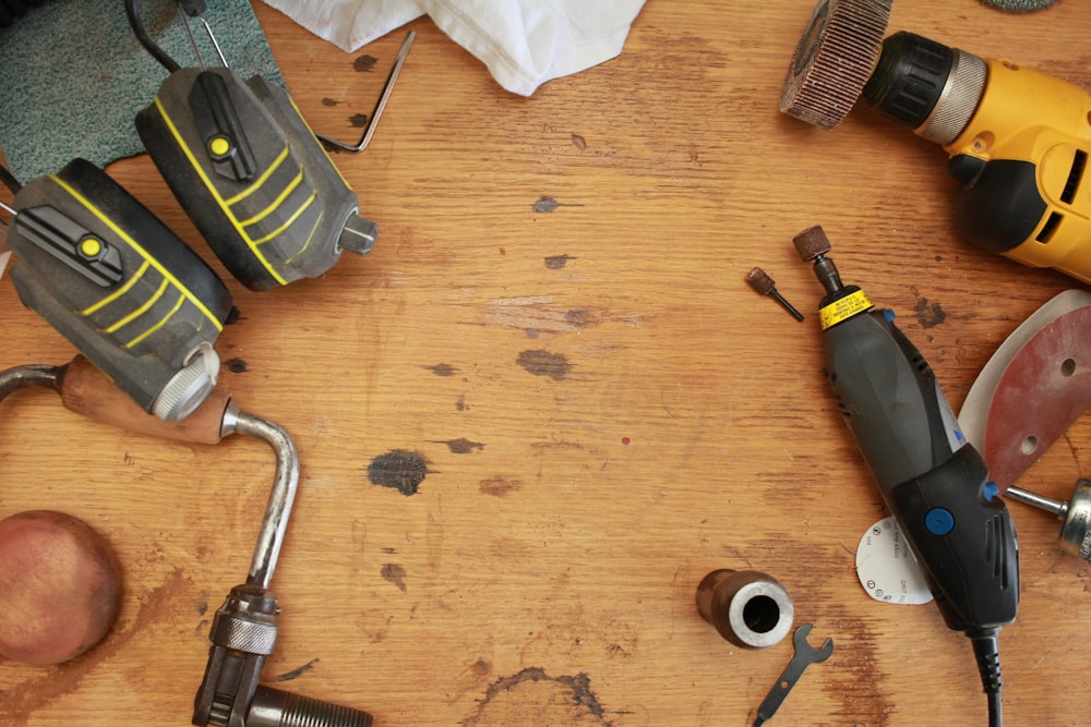 black and yellow rotary tool