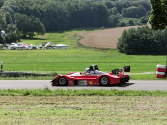 A scenic view of a road race event in Italy.