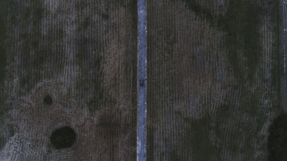 una vista de pájaro de un campo con una vista de pájaro