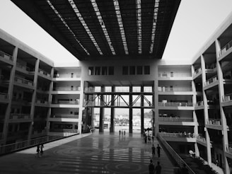 Dorm-style PBSA building with multiple floors and study areas visible