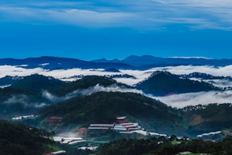 A beautiful landscape of green hills in Caicedonia, Valle.