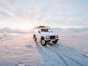 white Land Rover