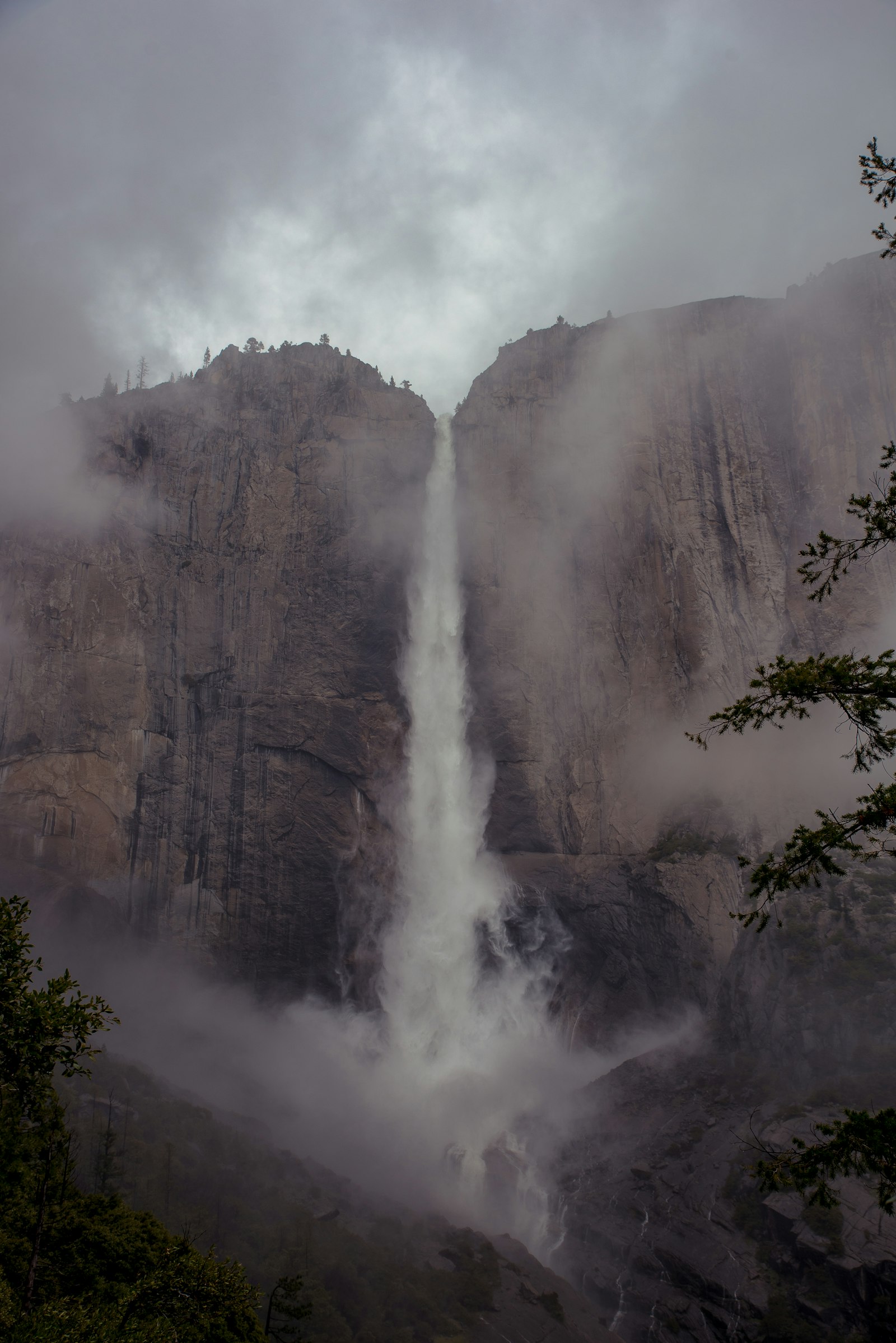 Nikon D750 + Tamron SP 24-70mm F2.8 Di VC USD sample photo. Waterfall on mountain photography
